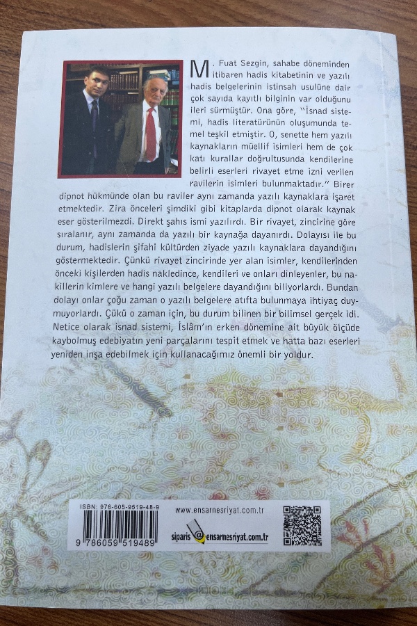 Hadis oksidentalizmi ve Fuat Sezgin