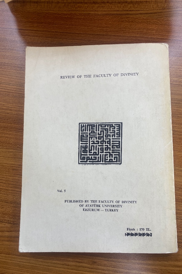 ilahiyat fakültesi dergisi