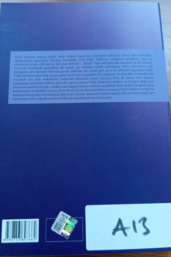 16. Yüzyıl klasik türk edebiyatında TEVHİD