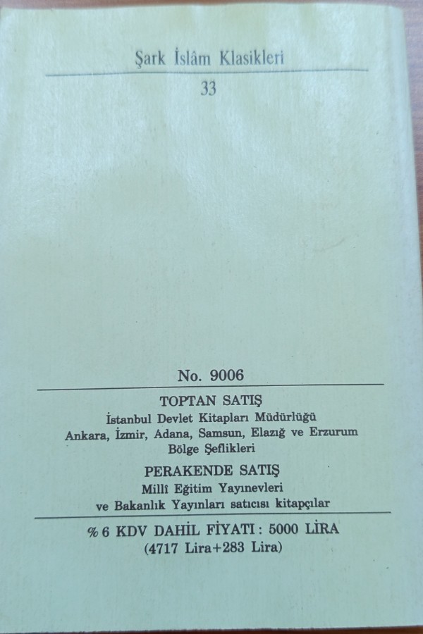 Şark İslam klasikleri  Mesnevî 4