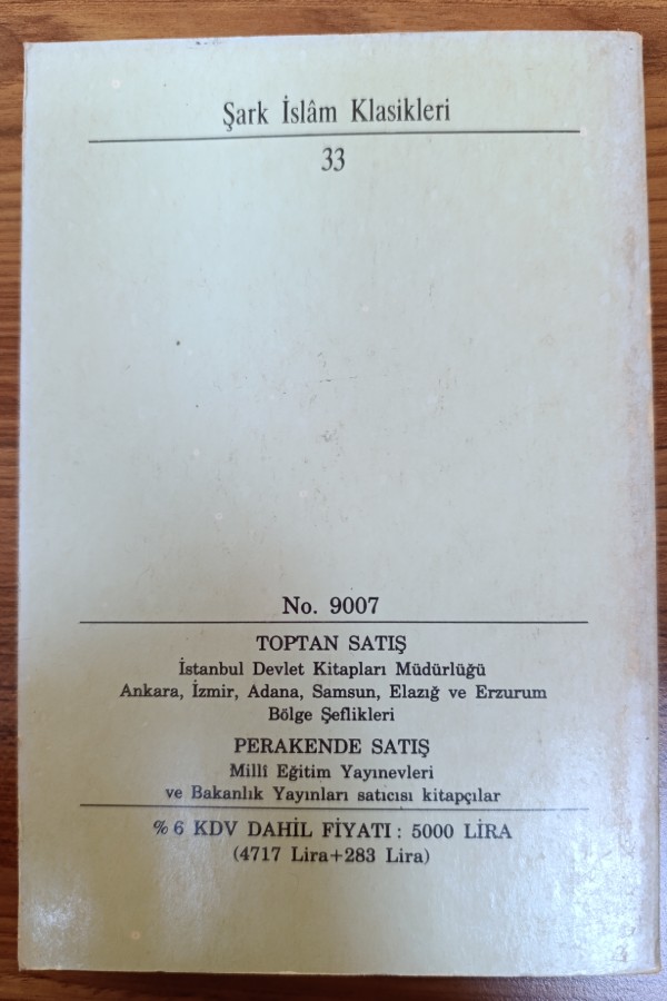 Şark İslam klasikleri Mesnevî 6