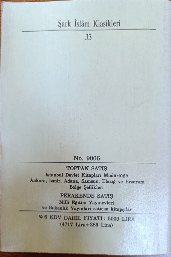 Şark İslam Klasikleri Mesnevî 4