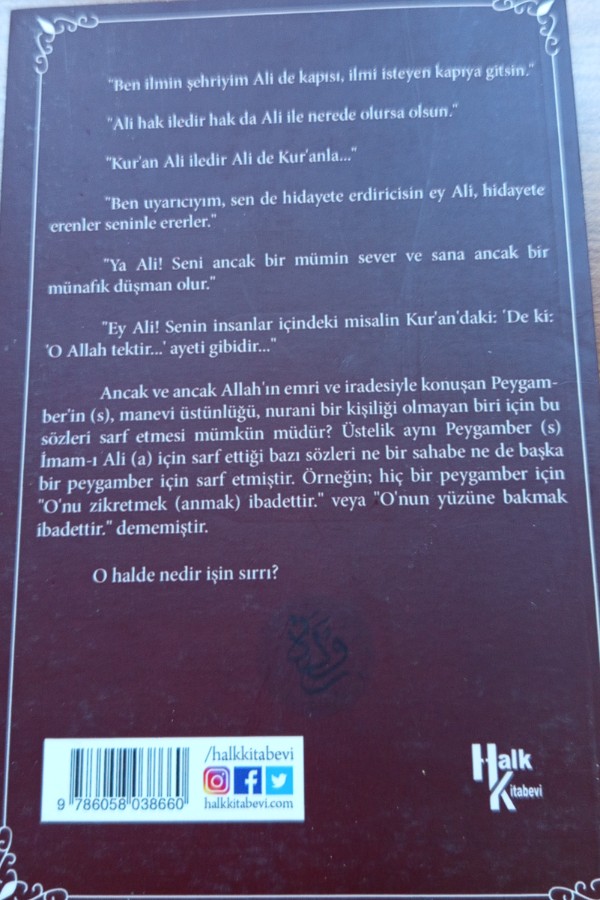 İmamı Ali kitabı ya