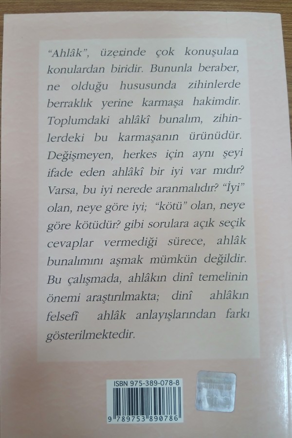 Ahlakın dini temeli