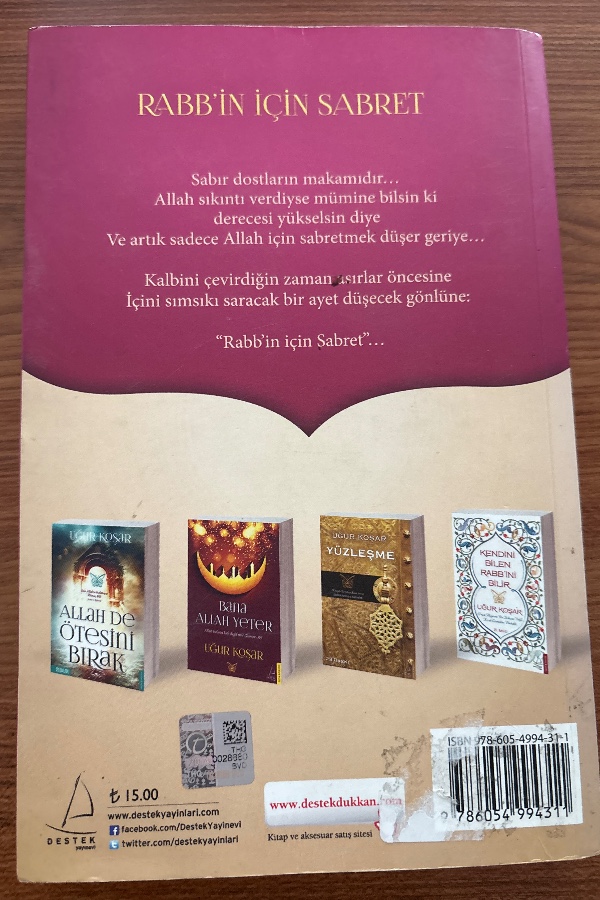 RABB’İN İÇİN SABRET