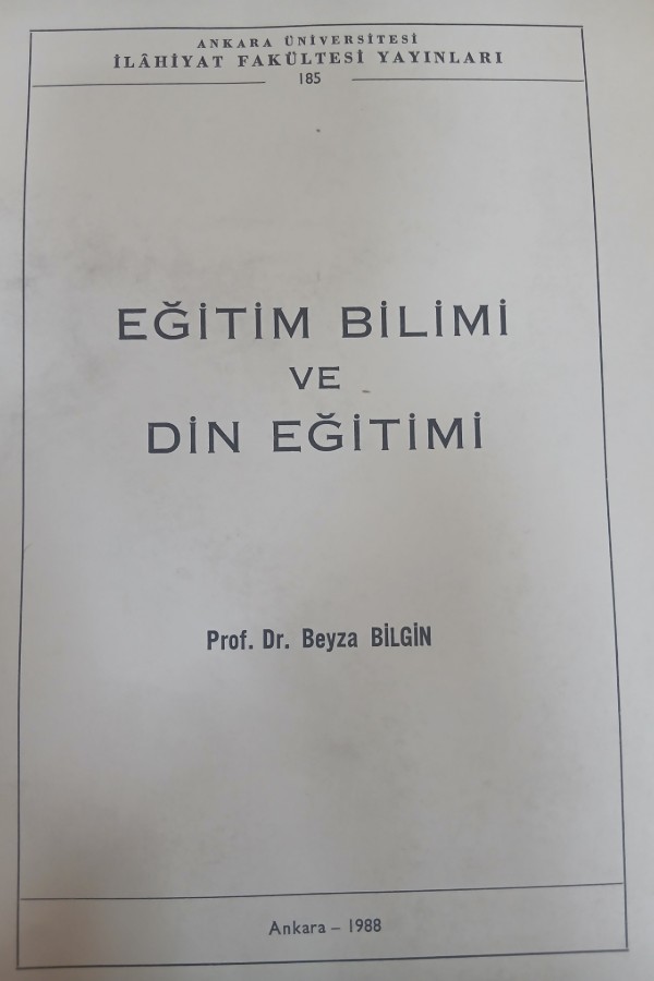 Eğtim bilimi ve din eğtimi
