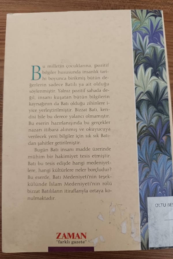 İslam kültünün Garbı MEDENİLEŞTİRMESİ