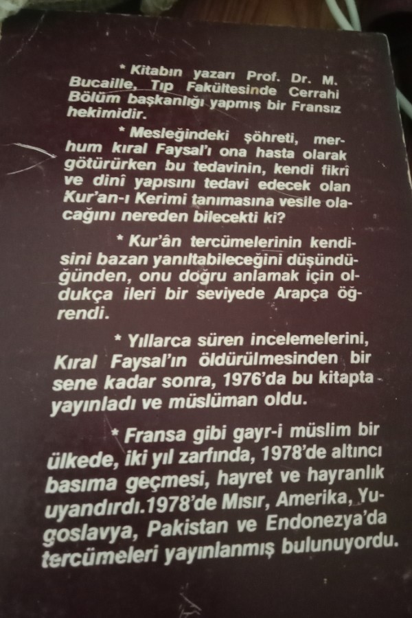 Kitab-ı mukaddes Kur'an  ve bilim