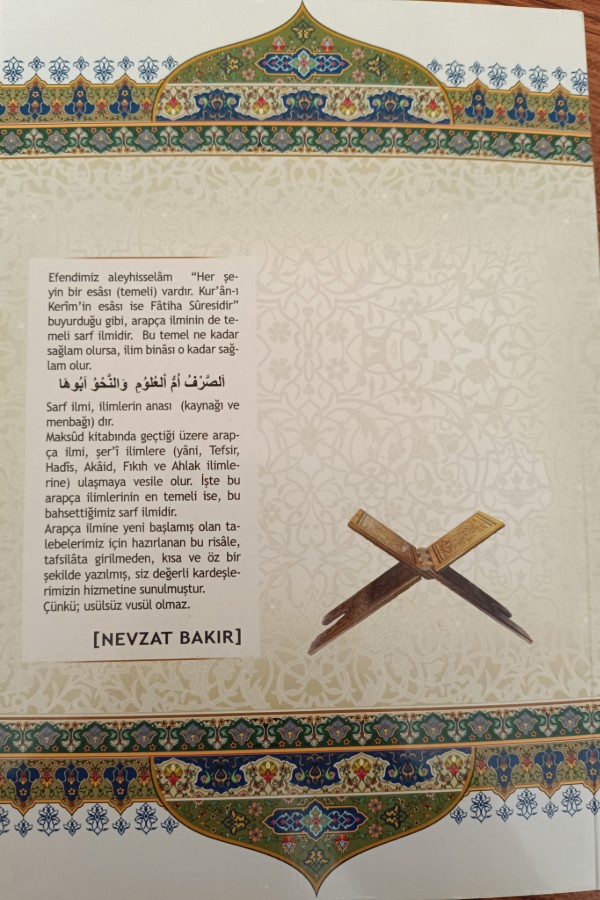 BİNÂ VE MAKSÛD KİTABINDAKİ İ'LÂL KÂİDELERİ