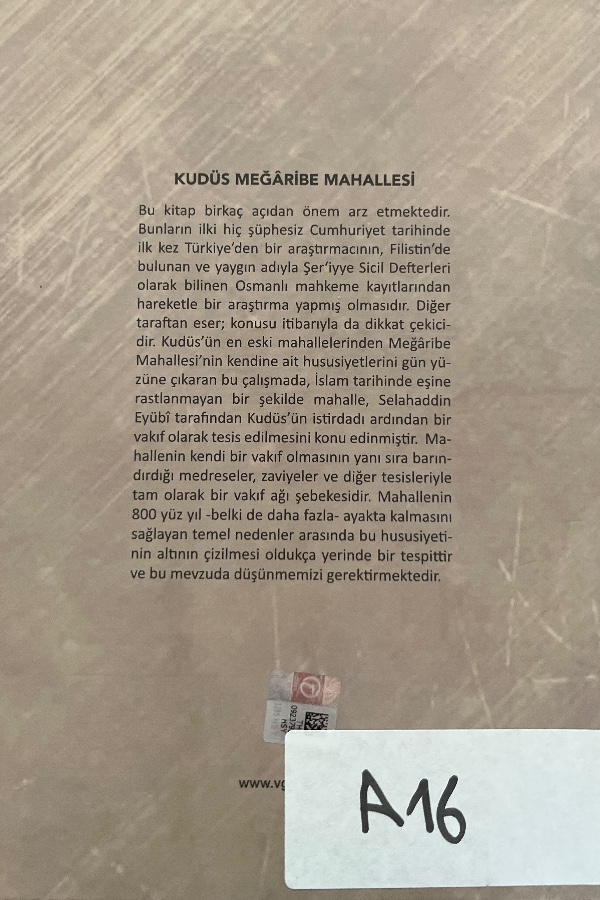 Kudüs Meğâribe  Mahallesi