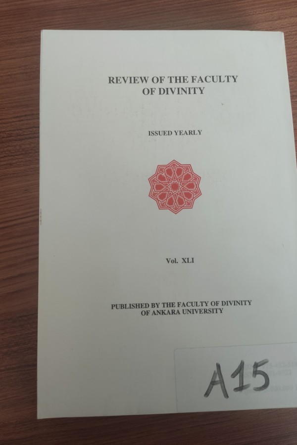 İlahiyat fakültesi dergisi