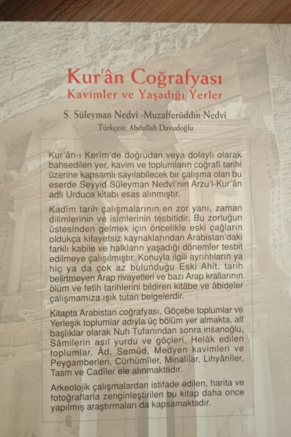 Kuran coğrafyası kavimler ve yaşadığı yerler