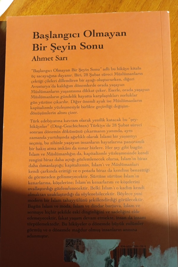 Başlangıcı olmayan bir şeyin sonu