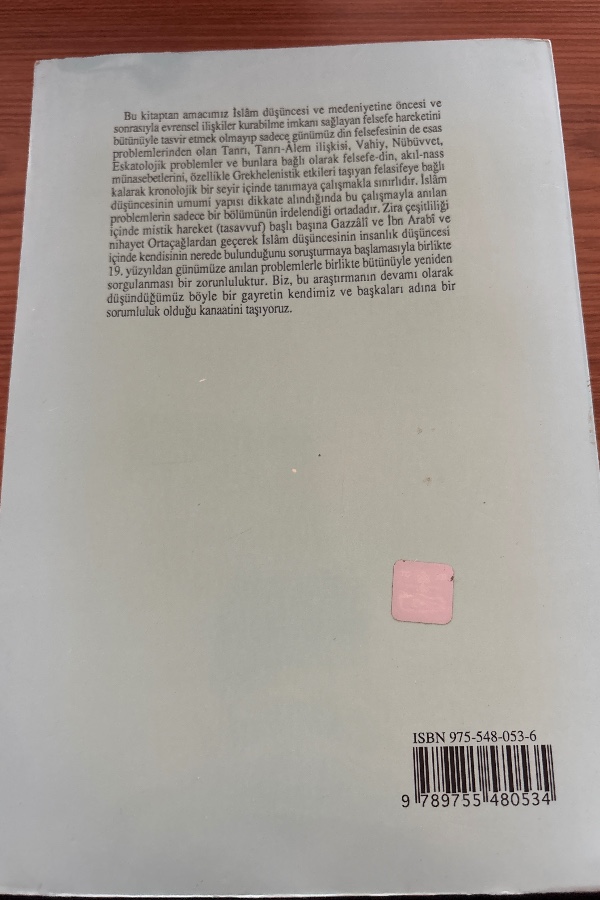 İSLAM DÜŞÜNCESİNDE DİN FELSEFELERİ