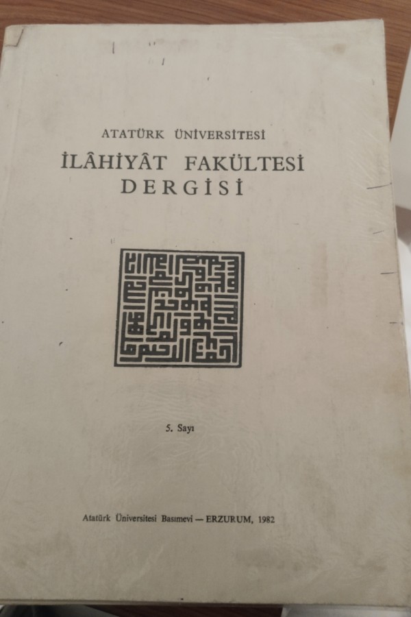 ilahiyat fakültesi dergisi