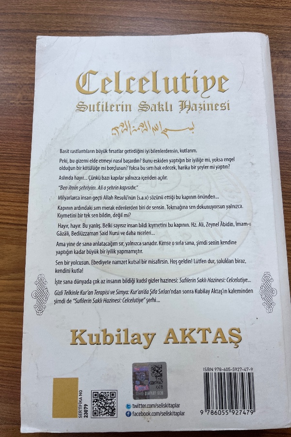 Celcelutiye sufilerin saklı hazinesi