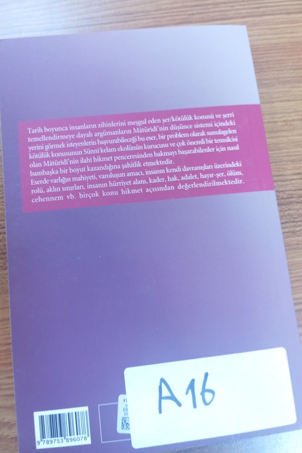 Maturidi'nin Düşünce Sisteminde Şer-Hikmet İlişkisi