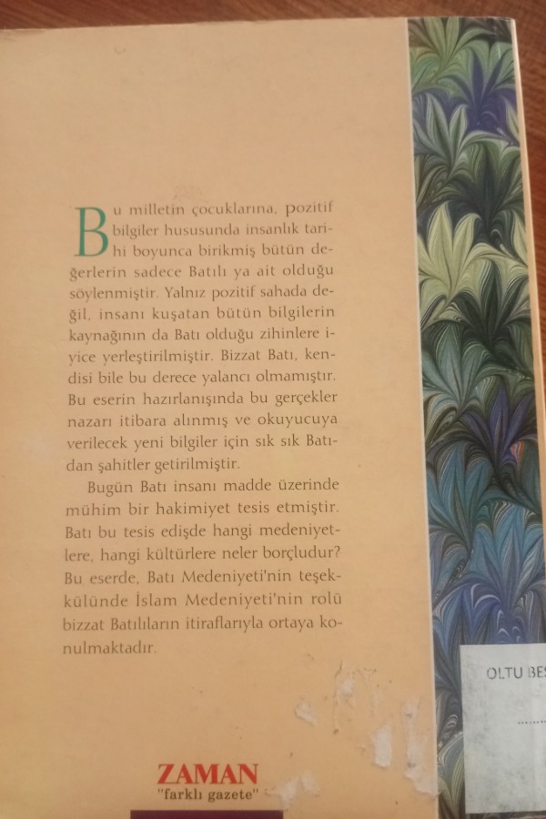 İslam kültürünün Garbı medenileştirmesi