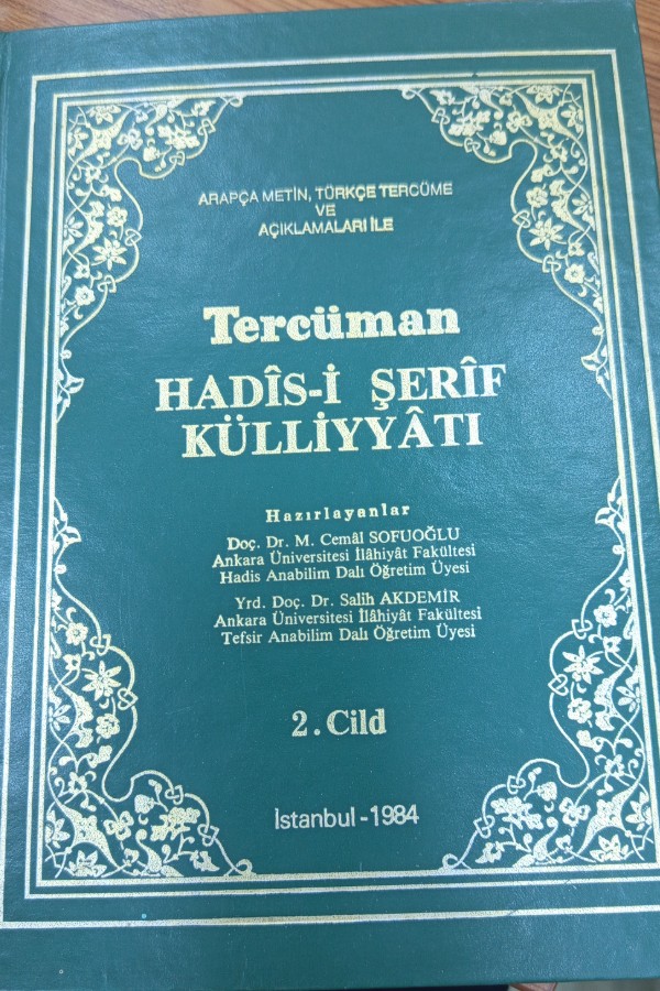 2 Arapça tercüman hadisi şerif külliyatı