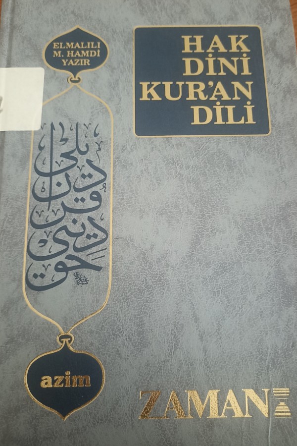 Hak Dini Kur'an Dili - cilt 5
