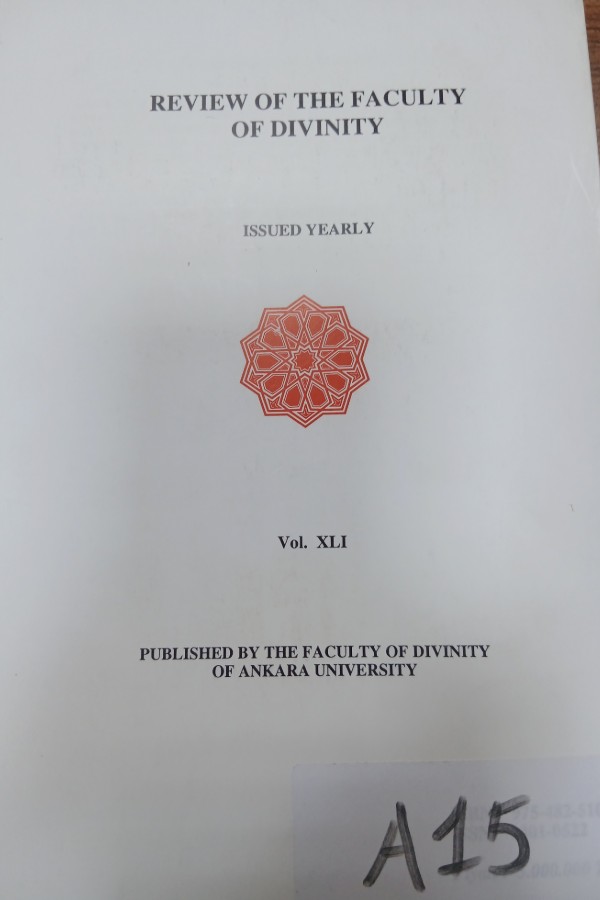 İlahiyat fakültesi dergisi