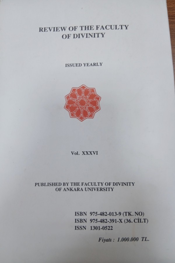 İlahiyat fakültesi dergisi