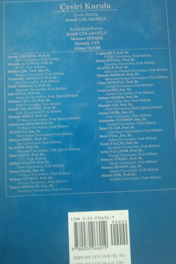 Fen ve mühendislik için fizik