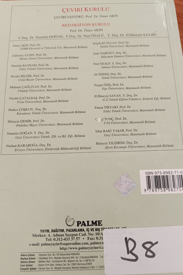 DİFERENSİYEL DENKLEMLER VE SINIR DEĞER PROBLEMLERİ