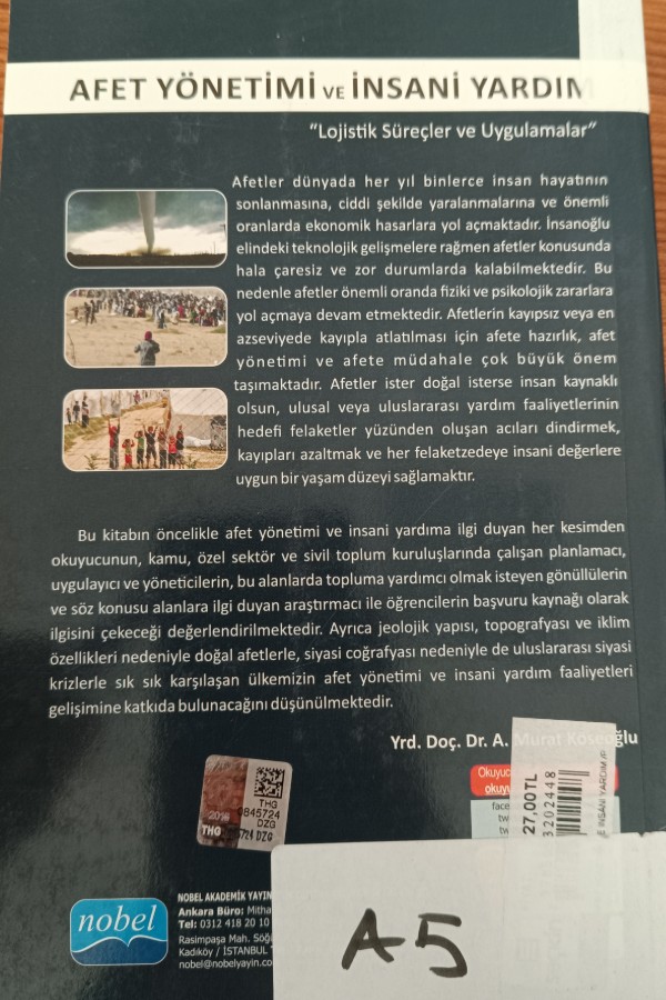 Afet yönetimi ve insani yardım