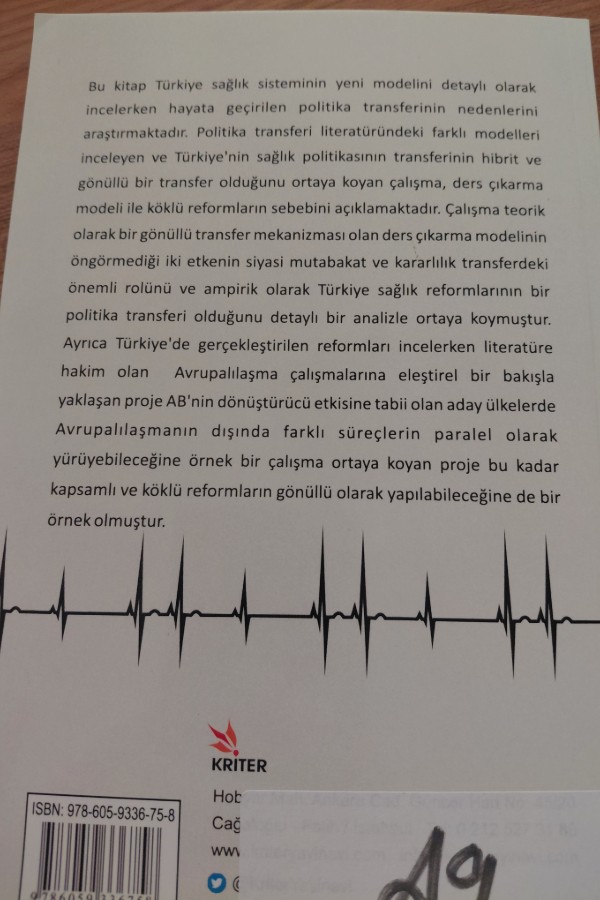 Türkiye Sağlık Sisteminde Reformlar Ve Politika Transferi