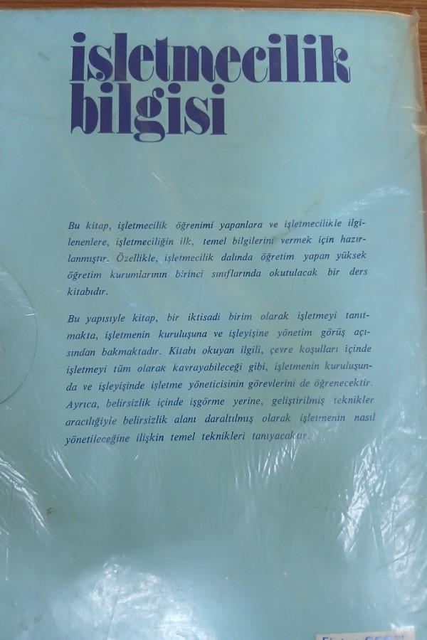 İşletmecilik bilgisi