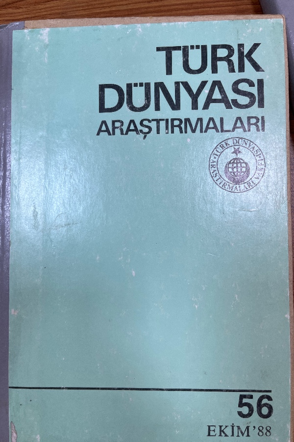 Türk Dünyası Araştırmaları Dergisi 56