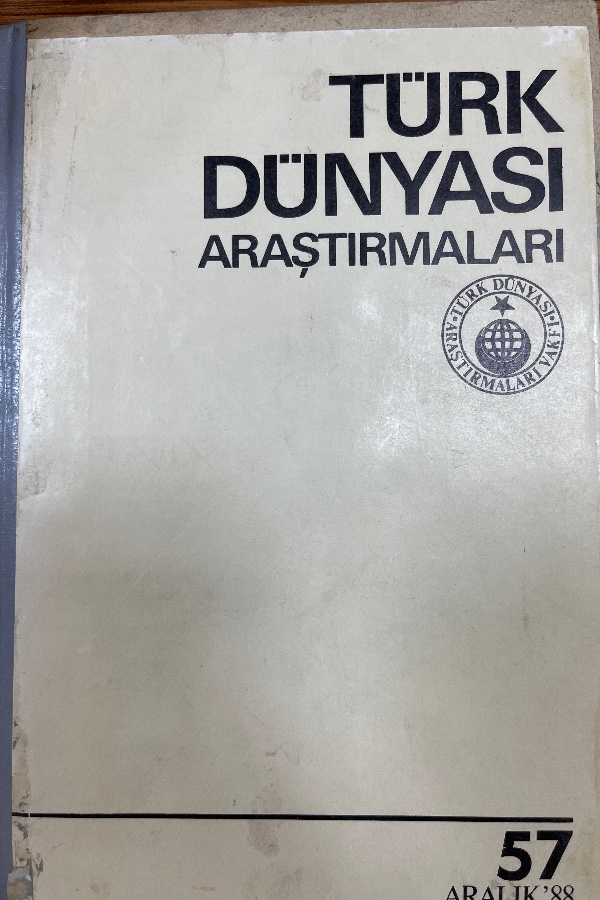 Türk Dünyası Araştırmaları Dergisi 57