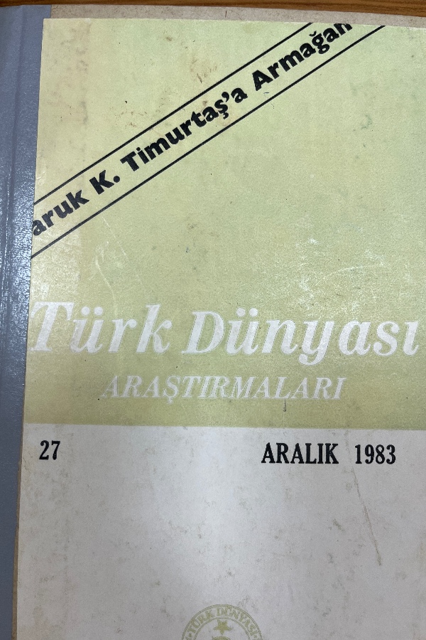Türk Dünyası Araştırmaları  27
