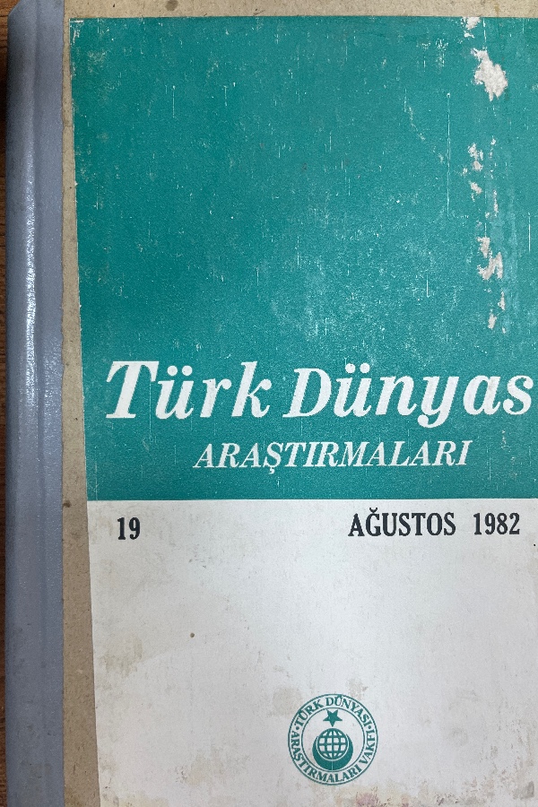 Türk Dünyası Araştırmaları   19