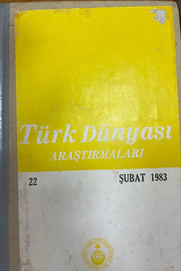 Türk Dünyası Araştırmaları   22