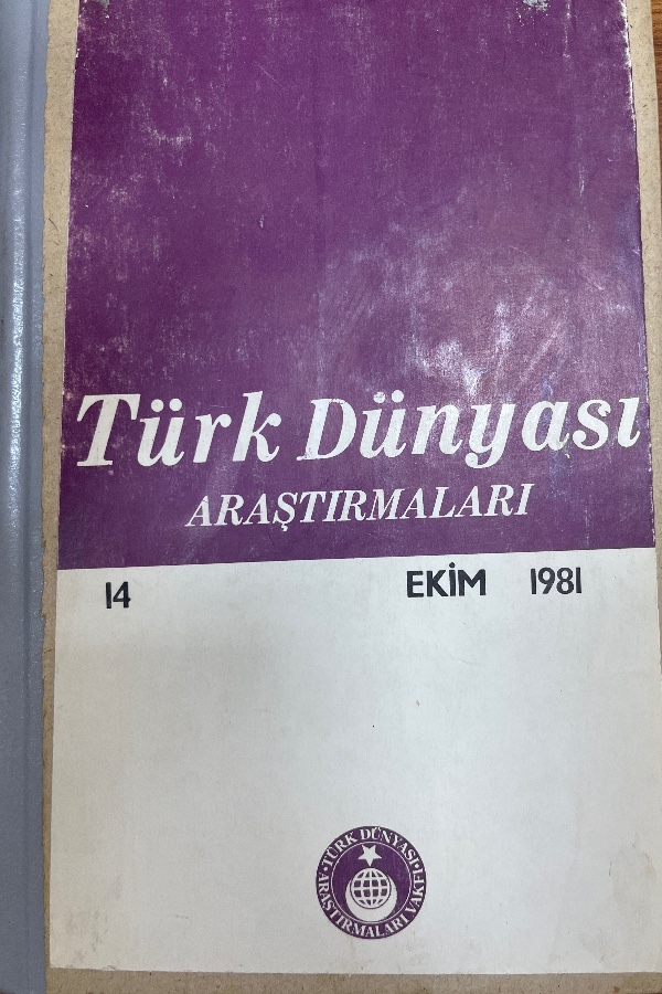 Türk Dünyası Araştırmaları   14