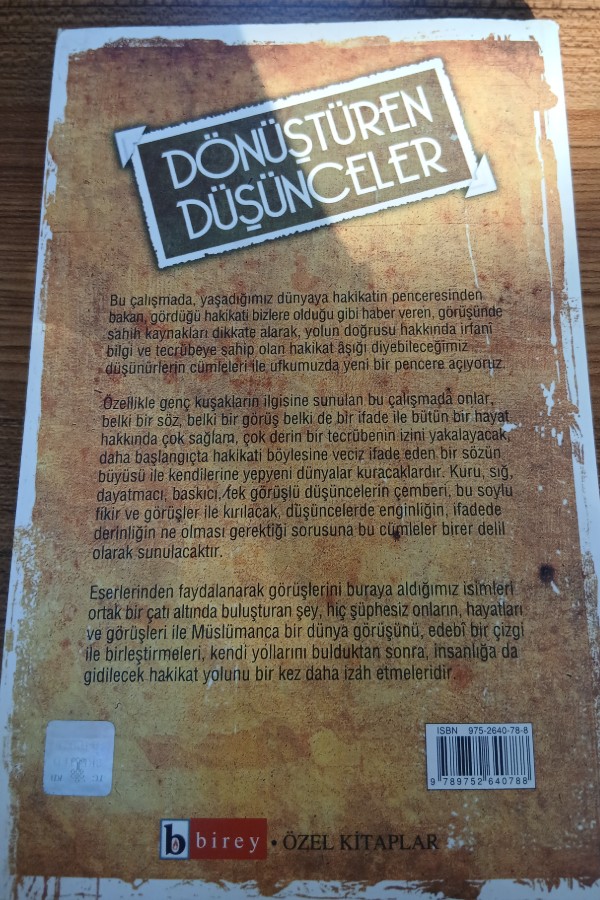 Dönüştürülen düşünceler