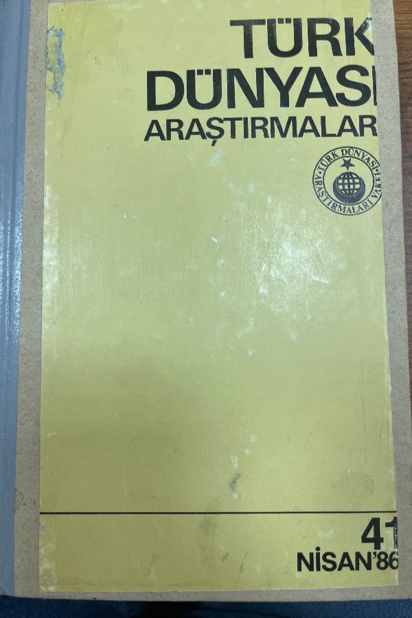 Türk Dünyası Araştırmaları  41