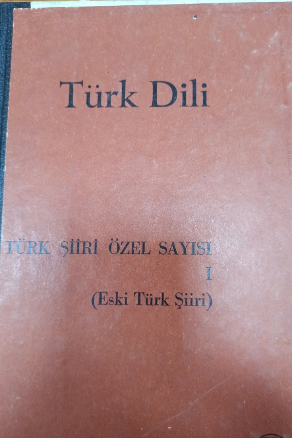 Türk dili türk şiiri özel sayısı 1
