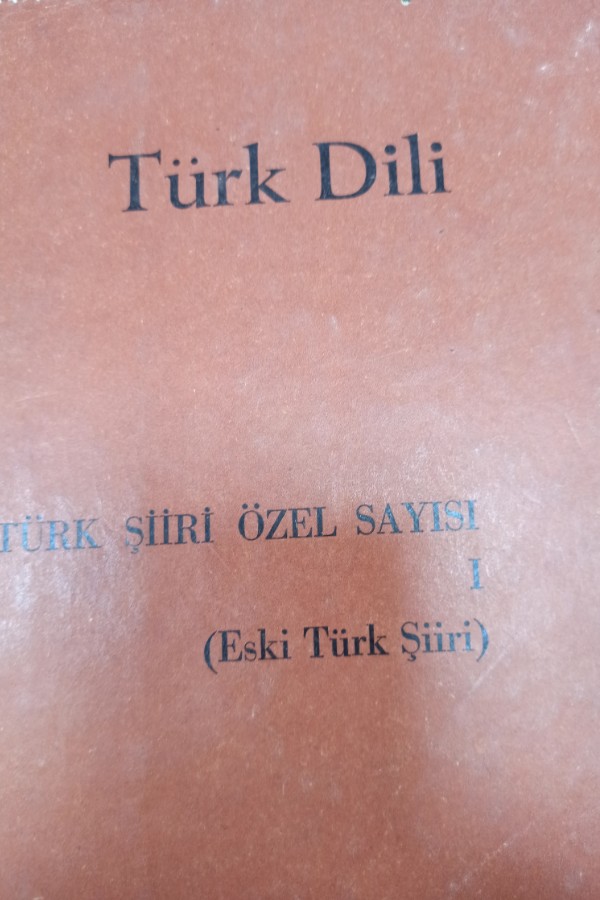 Türk dili türk şiiri özel sayısı 1