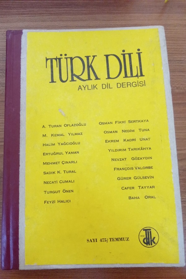 Türk Dili aylık dil dergisi