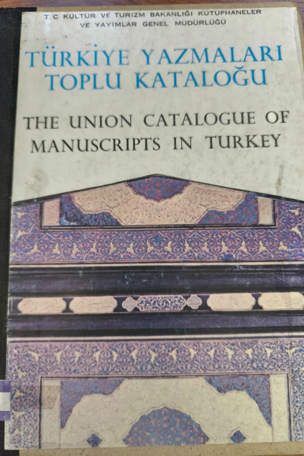 Türkiye yazmaları toplu kataloğu