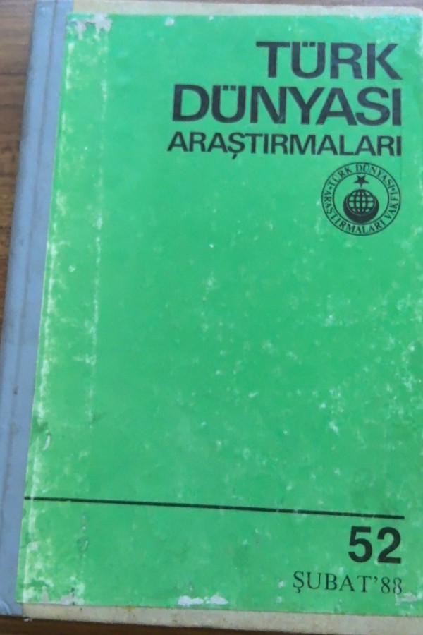 Türk dünyası araştırmaları 52