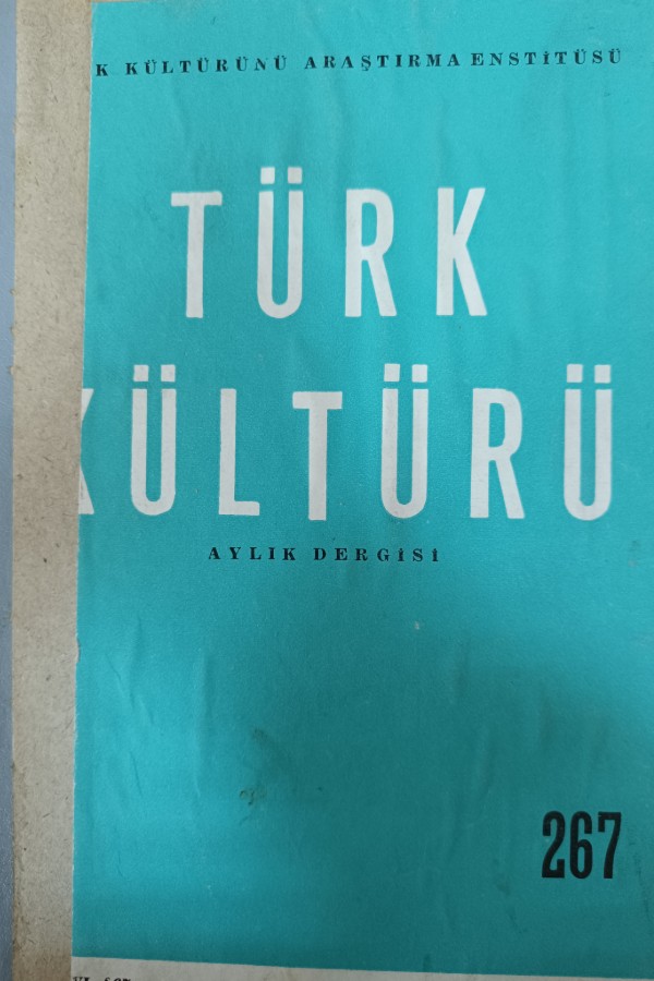 Türk Kültürü Dergisi 267
