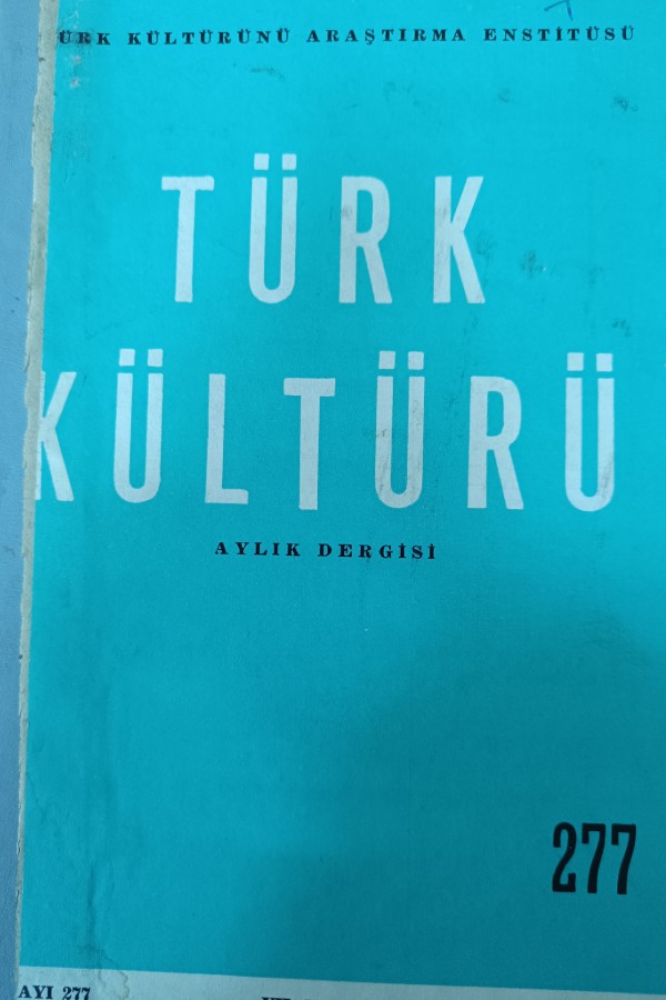 Türk Kültürü Dergisi 277