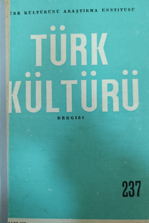 Türk Kültürü Dergisi 237
