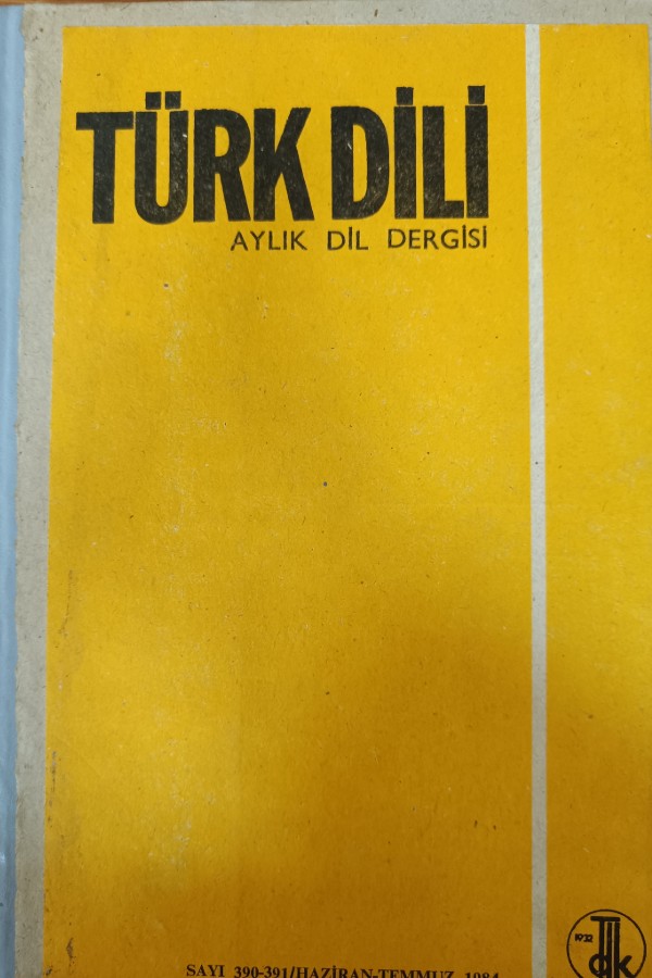 Türk Dili Dergisi 390-391