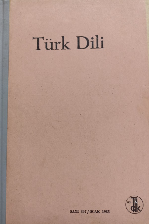 Türk Dili sayı 397
