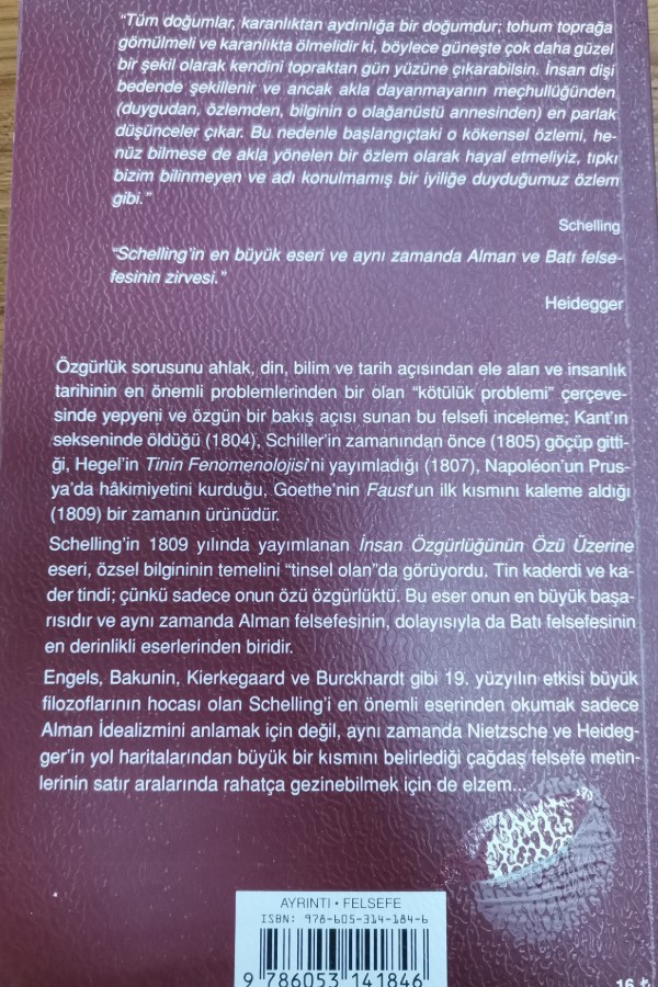 İnsan özgürlüğünün üzerine özü üzerine